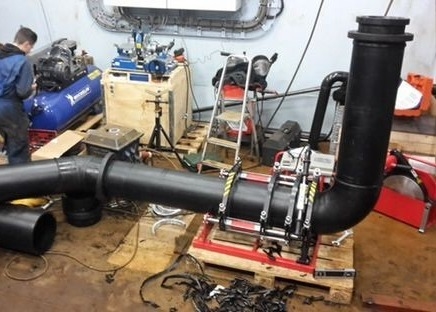 Máquina semi automática de la soldadura por fusión del extremo para los tubos del HDPE de 90 - de 315m m