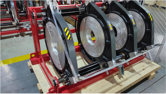 Máquina hidráulica de la soldadura por fusión del extremo de 0.75KW 90m m para el tubo del HDPE