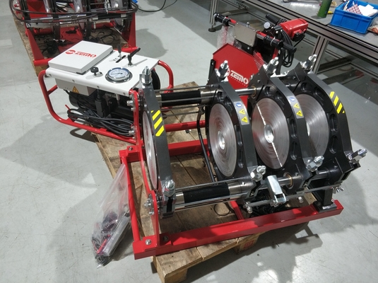 Máquina hidráulica roja de la soldadura por fusión del extremo para el carpintero Customized de la fusión