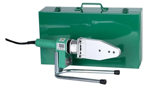 Máquina manual de la soldadura por fusión del zócalo del indicador digital, soldadora caliente del derretimiento de Ppr