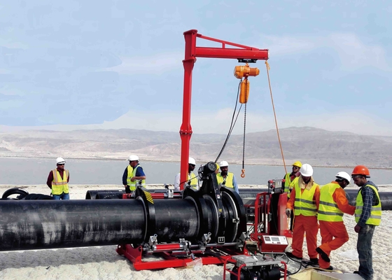 380V 36" máquina 1360KG de Thermofusion del HDPE del IPS semi automática
