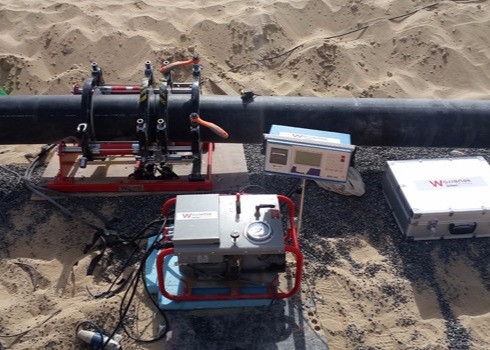 Hidráulico el HDPE del CNC de 355M M soldadora 110V con el maderero de datos 270 grados