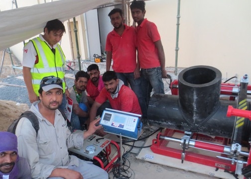Hidráulico el HDPE del CNC de 355M M soldadora 110V con el maderero de datos 270 grados