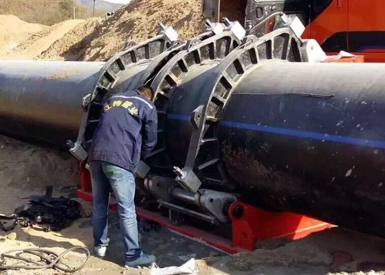 Máquina hidráulica 1000M M 380V SDR17 de la soldadura por fusión del extremo del tubo del HDPE