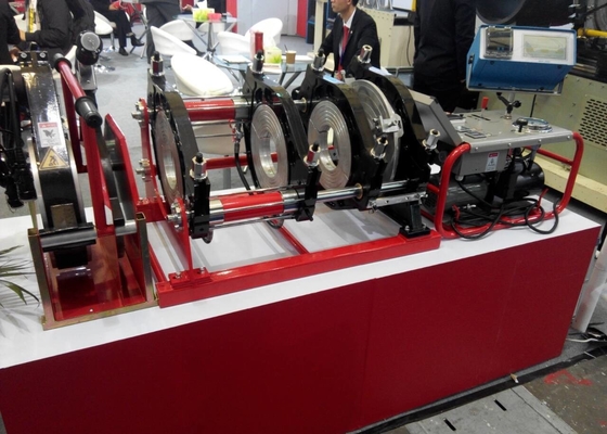 máquina de la soldadura a tope del HDPE 110V de 355m m, máquina hidráulica de la fusión del extremo 1.1KW